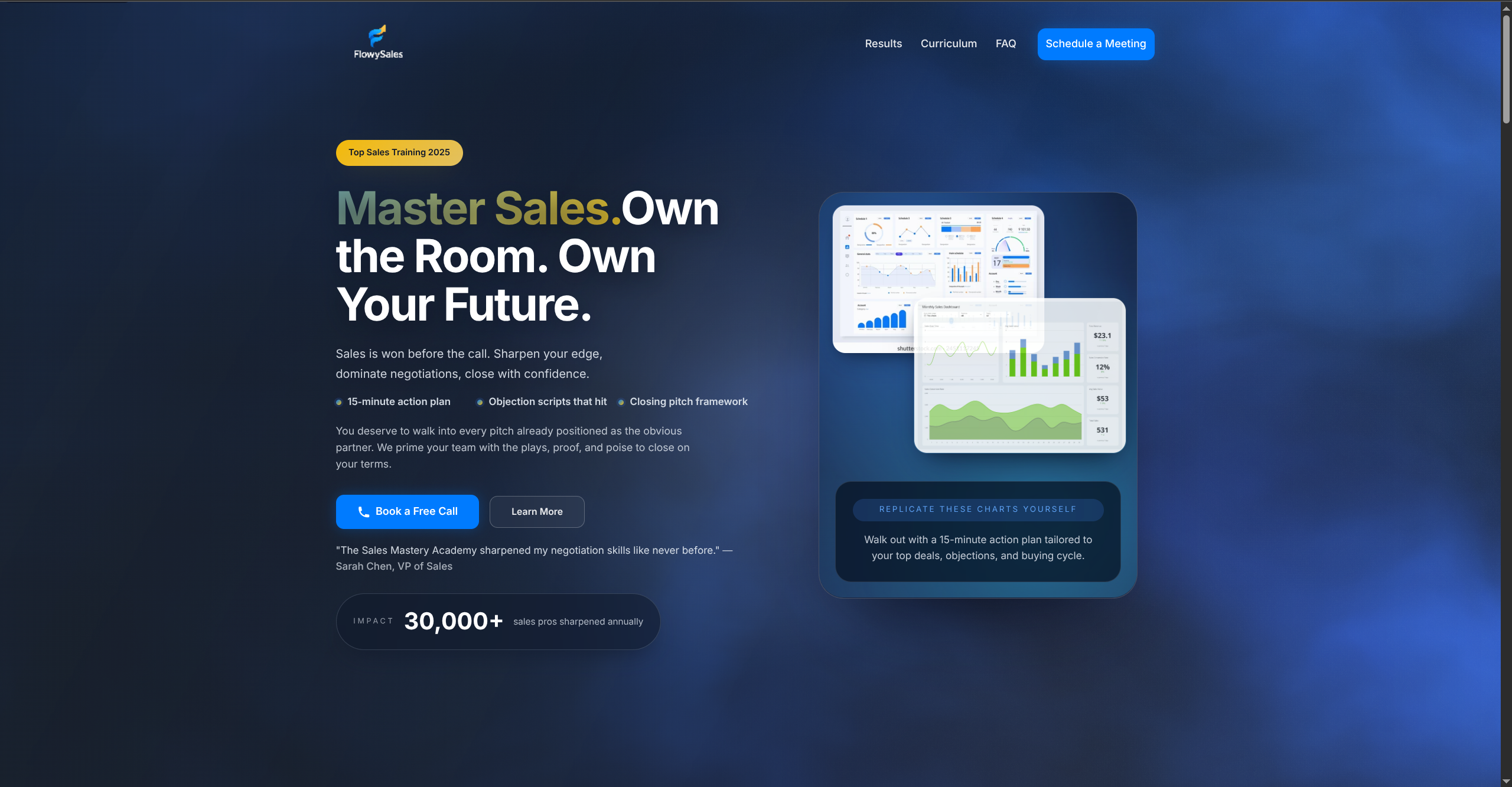 Screenshot of FlowySales.com