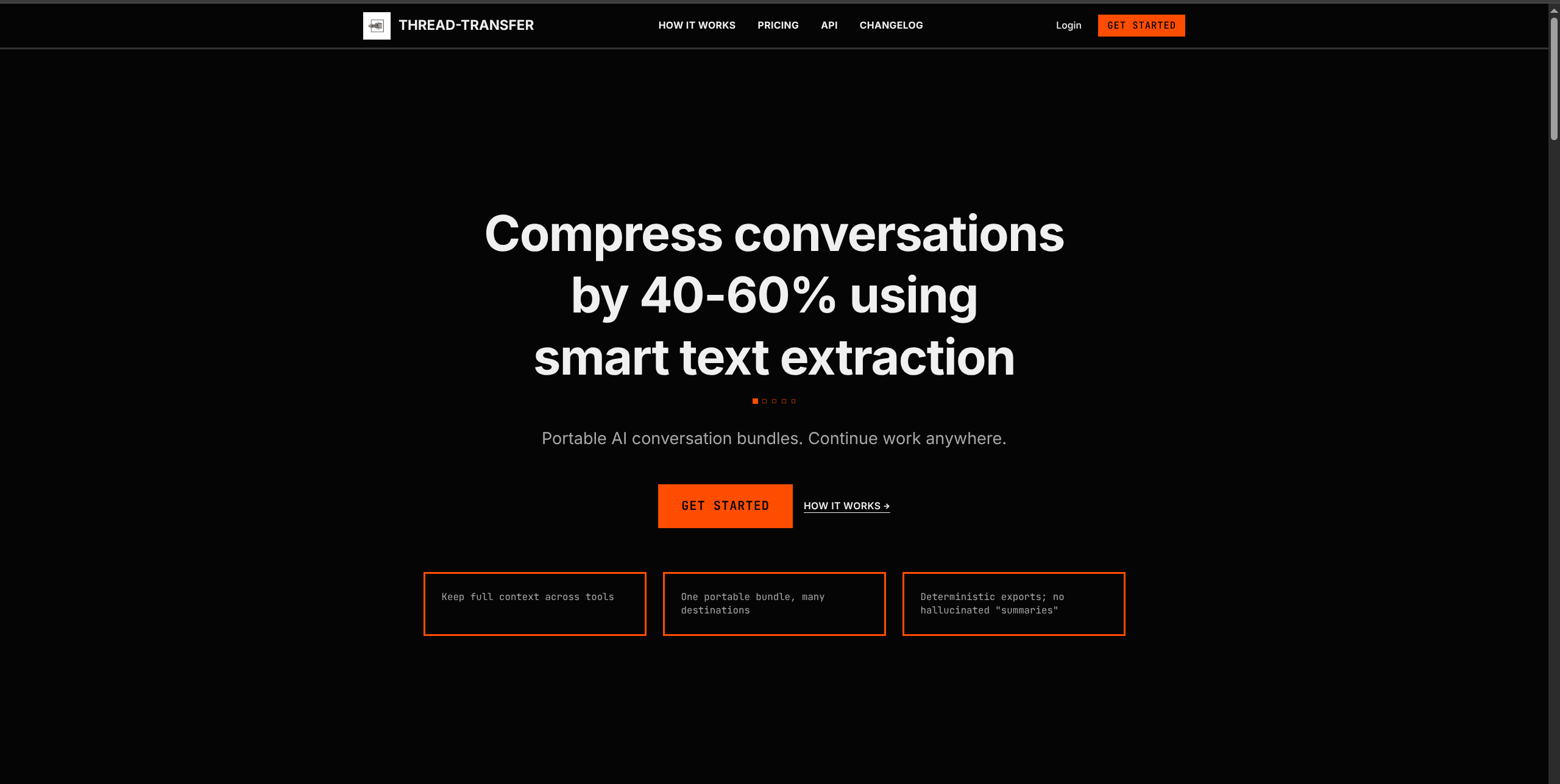 Screenshot of Thread Transfer